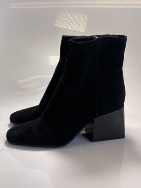 Blondo Women's Black Suede Sadie Waterproof Bootie Sz 9.5
